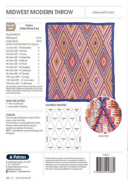 Midwest Modern Throw Patons